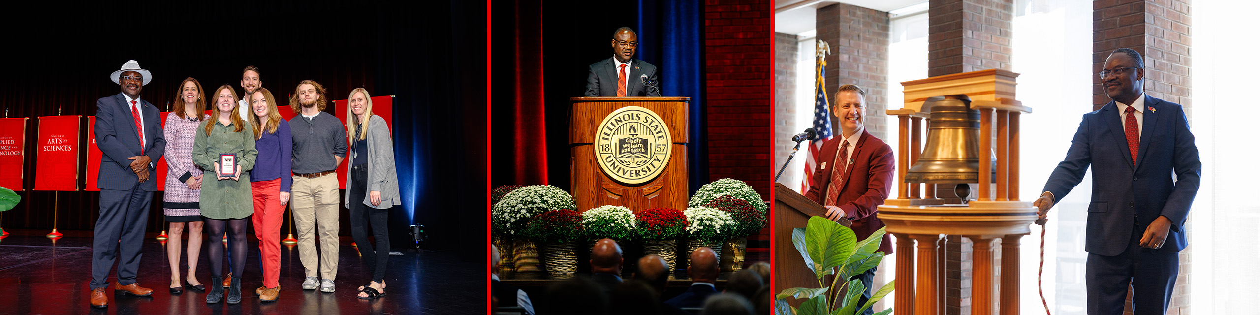 Photos of the president at various events